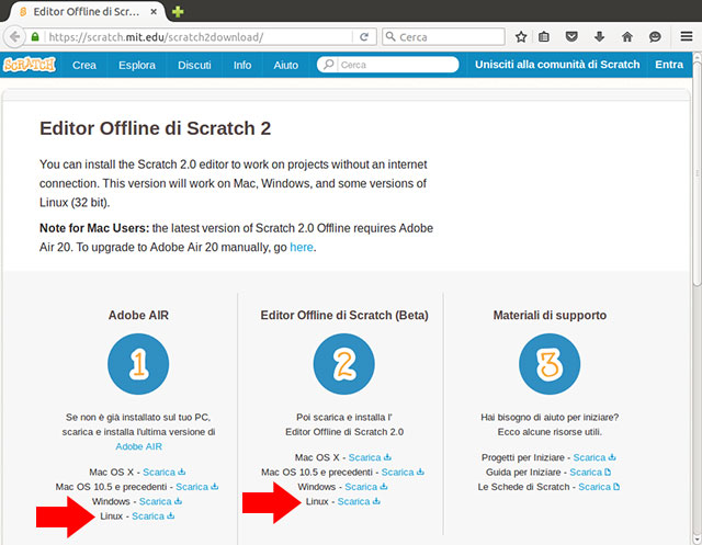 INTERO SITO CON UBUNTU SCARICARE