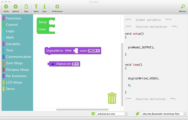 Visualino – Visual programming environment for Arduino – lezione 1 ...