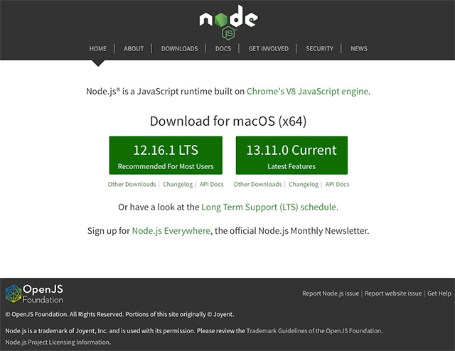 node mac node mac