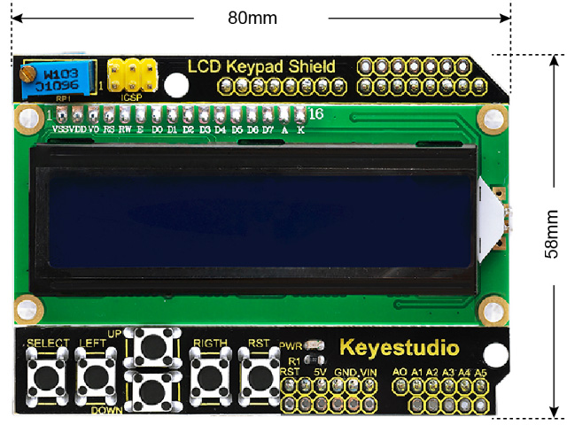 D1 robot lcd keypad shield схема