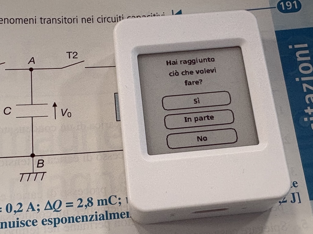 Schermata finale di OpenStudy con le opzioni Sì, Parziale e No per valutare la sessione appena conclusa.